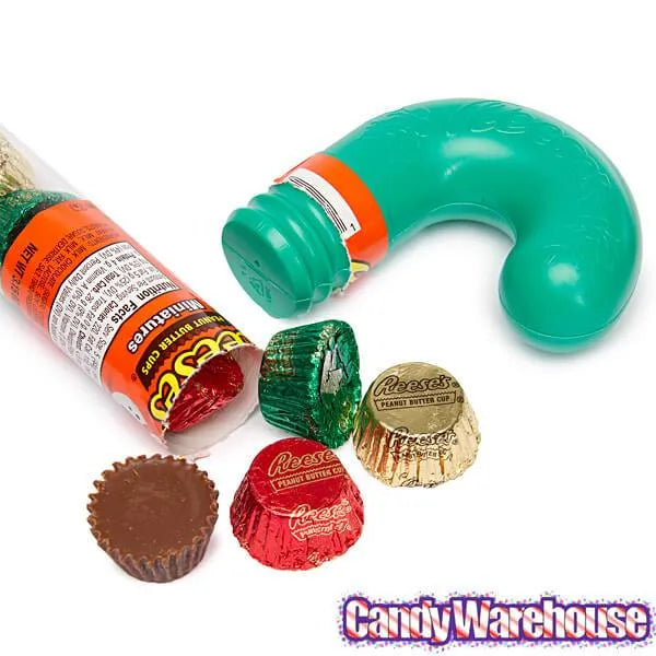 Reese's Peanut Butter Cups Miniatures Filled Tubular Candy Cane