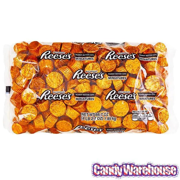 Reese's Peanut Butter Cups Miniatures - Orange: 200-Piece Bag