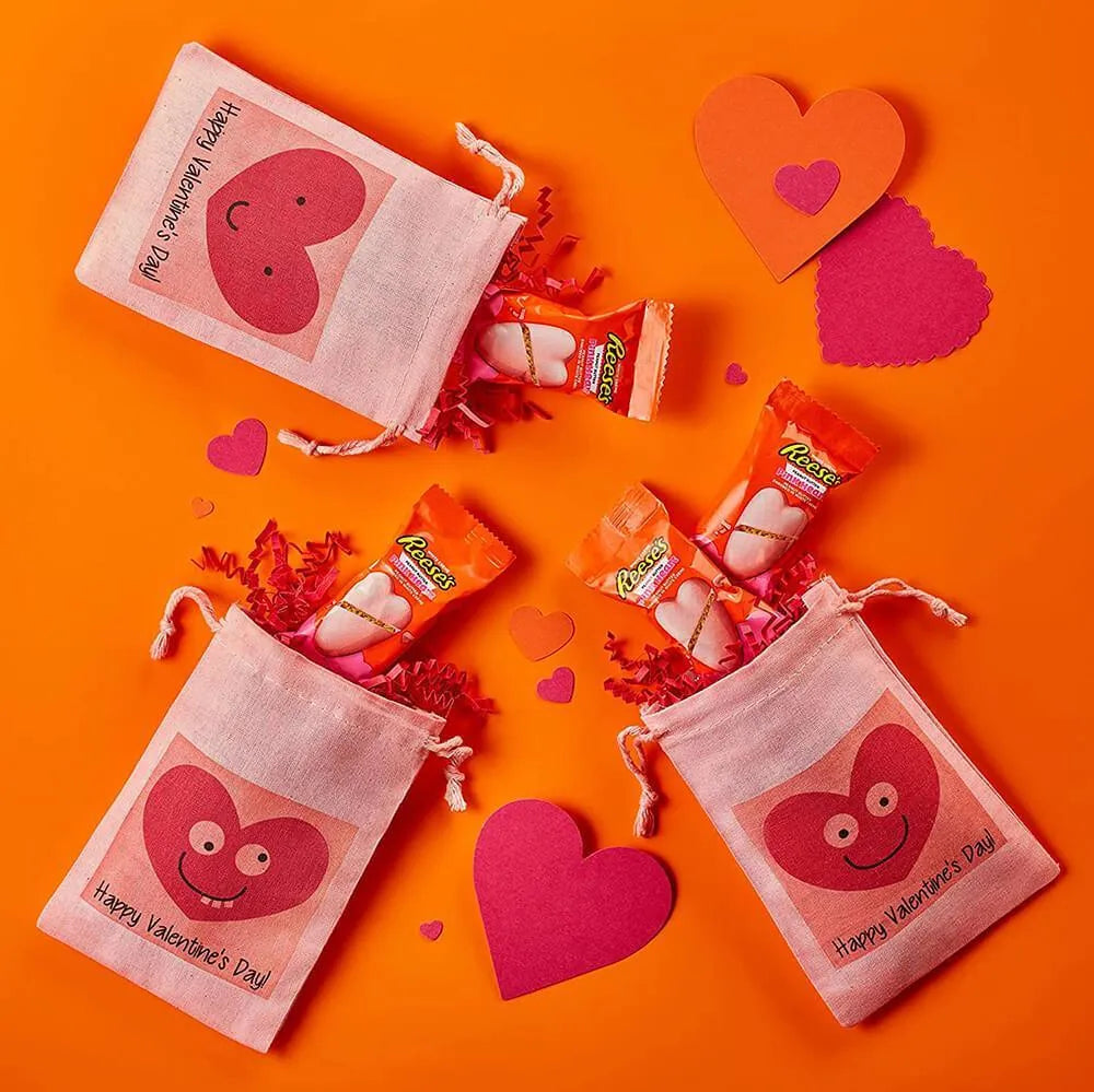 Reese's Peanut Butter Filled Pink Chocolate Hearts: 15-Piece Bag