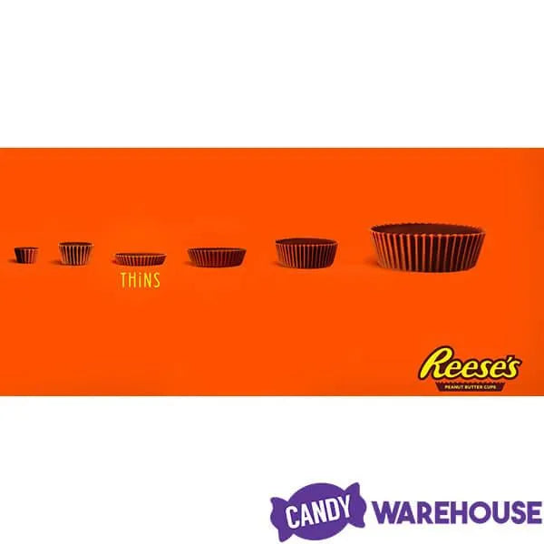 Reese's Thins Dark Chocolate Peanut Butter Cups Candy: 7.37-Ounce Bag