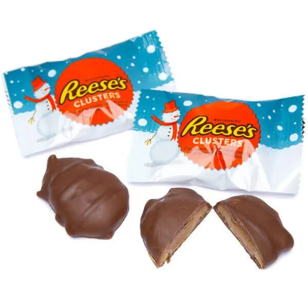 Reeses Christmas Peanut Butter Milk Chocolate Clusters: 10-Ounce Bag