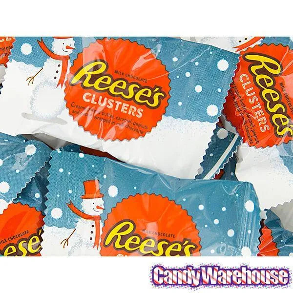 Reeses Christmas Peanut Butter Milk Chocolate Clusters: 10-Ounce Bag