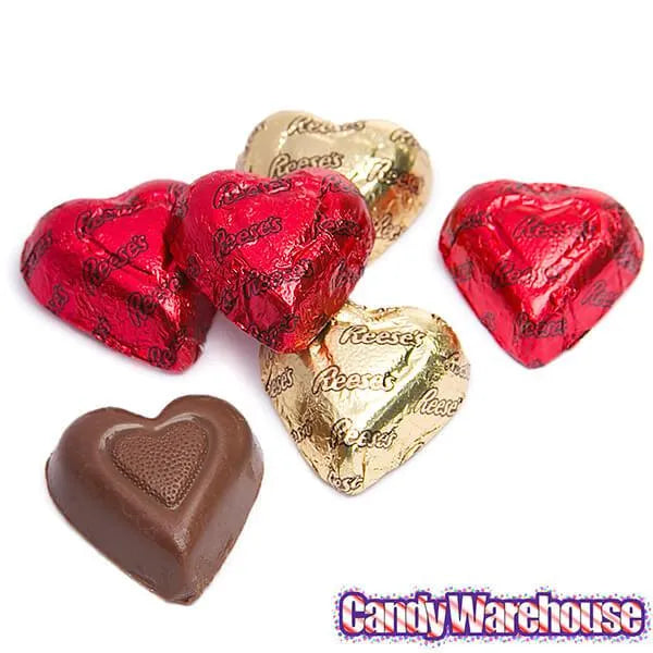 Reeses Foiled Peanut Butter Filled Chocolate Hearts: 30-Piece Bag