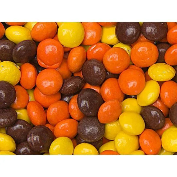 Reeses Mini Pieces Candy: 25LB Case