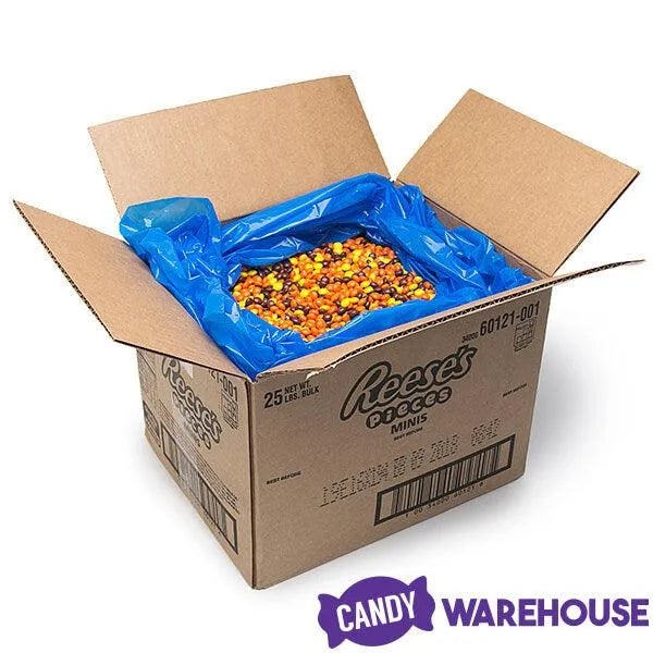 Reeses Mini Pieces Candy: 25LB Case