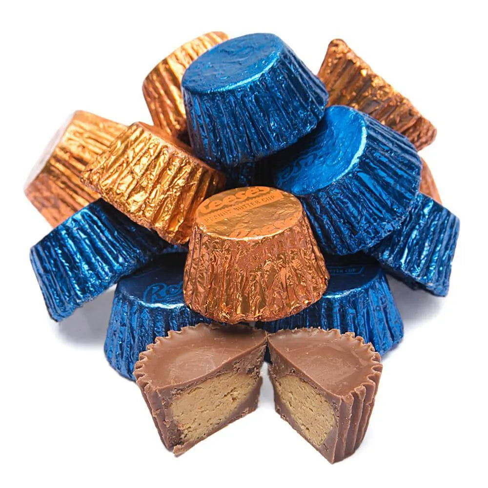 Reeses Peanut Butter Cups Color Combo - Dark Blue and Orange: 400-Piece Box