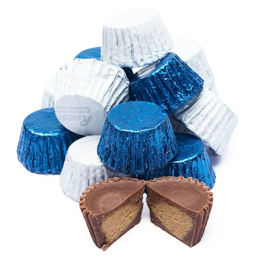 Reeses Peanut Butter Cups Color Combo - Dark Blue and White: 400-Piece Box