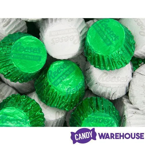 Reeses Peanut Butter Cups Color Combo - Dark Green and White: 400-Piece Box