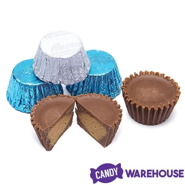 Reeses Peanut Butter Cups Color Combo - Light Blue and White: 400-Piece Box