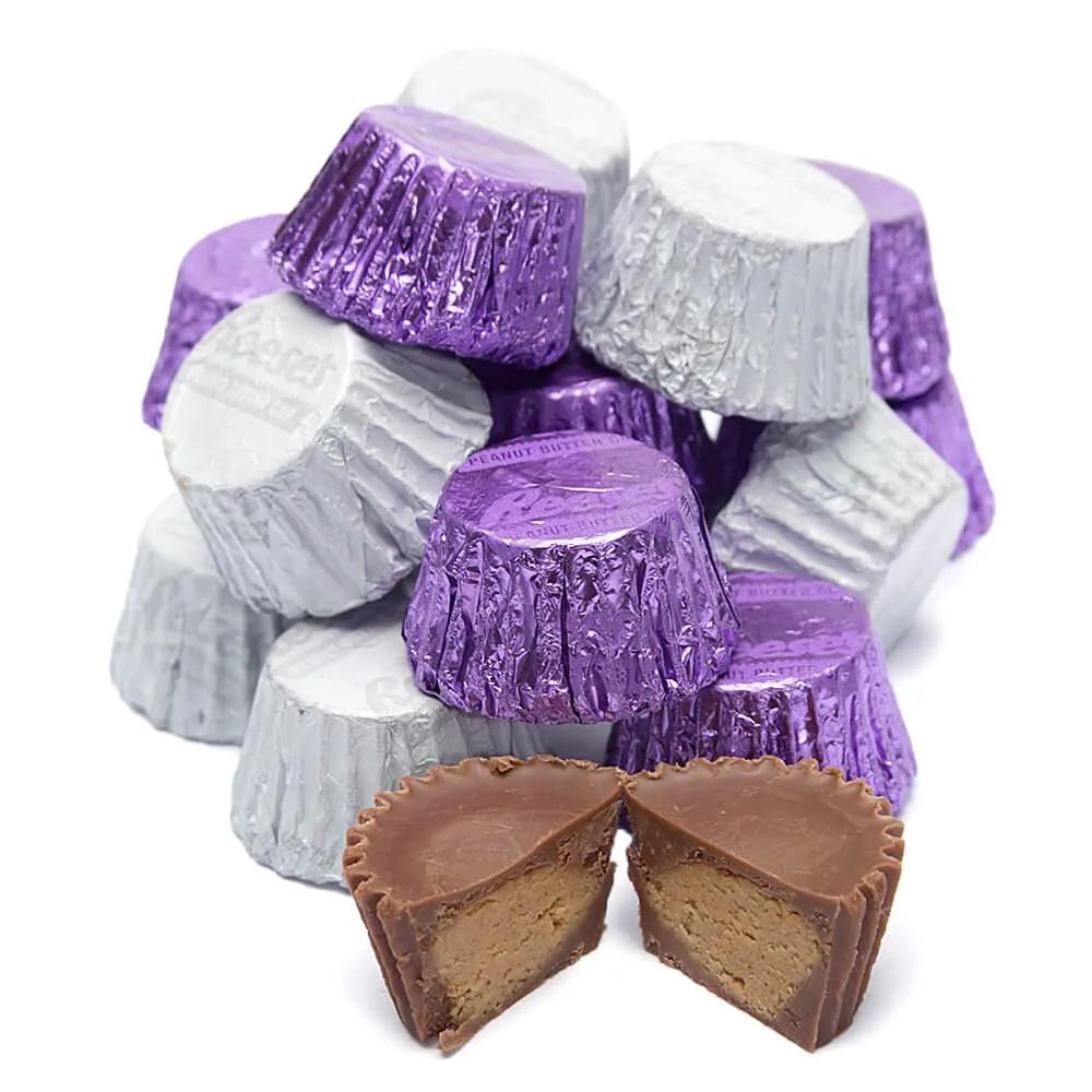 Reeses Peanut Butter Cups Color Combo - Purple and White: 400-Piece Box