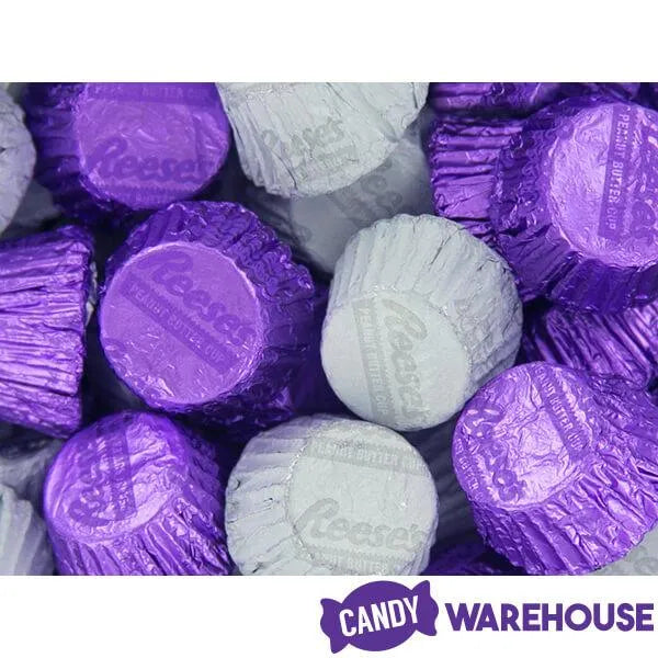 Reeses Peanut Butter Cups Color Combo - Purple and White: 400-Piece Box