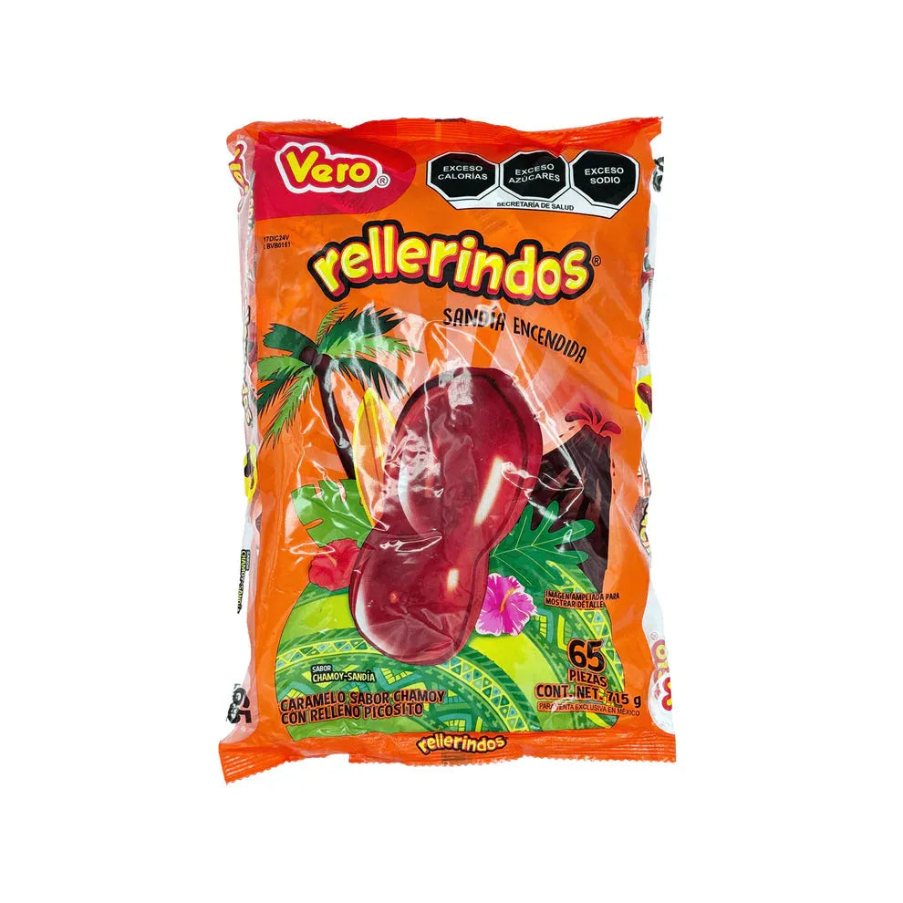 Vero Rellerindos Sandia Watermelon Tamarind Hard Candy: 65-Piece Bag