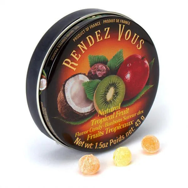 Rendez Vous Mini Bon Bons Tins - Tropical Fruit: 12-Piece Box