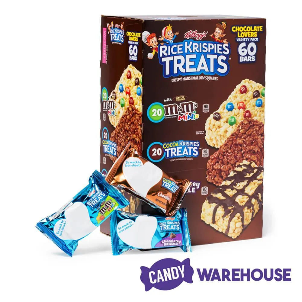 Rice Krispies Treats Chocolate Lover Variety Pack: 60-Piece Box