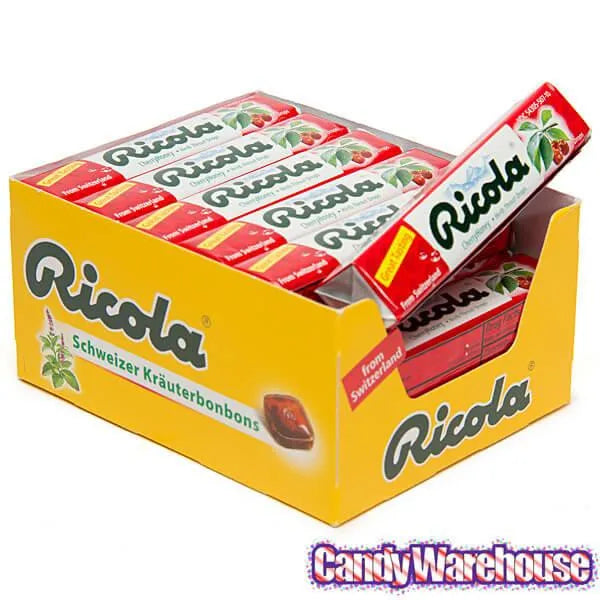 Ricola Cherry-Honey Candy Drops Packs: 18-Piece Box