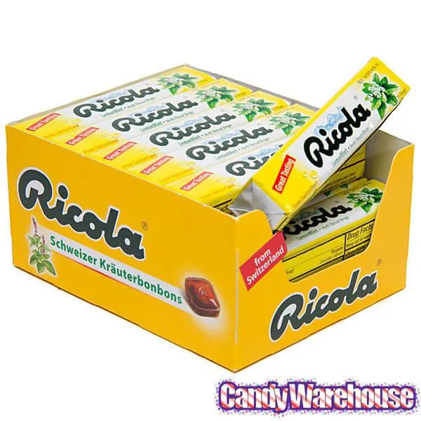 Ricola Lemon-Mint Candy Drops Packs: 18-Piece Box