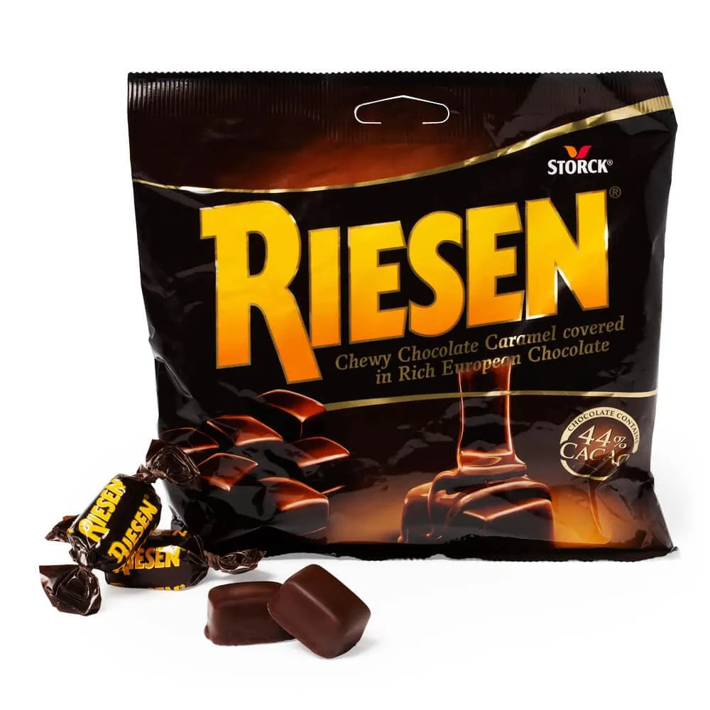 Riesen Chewy Chocolate Caramel 5.5-Ounce Bag: 12-Piece Box