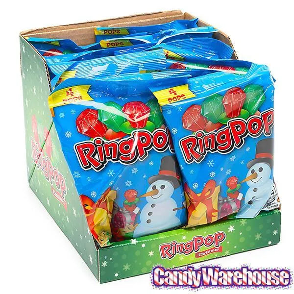 Ring Pops Christmas 4-Packs: 12-Piece Box