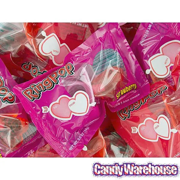 Ring Pops Valentine Heart: 36-Piece Box