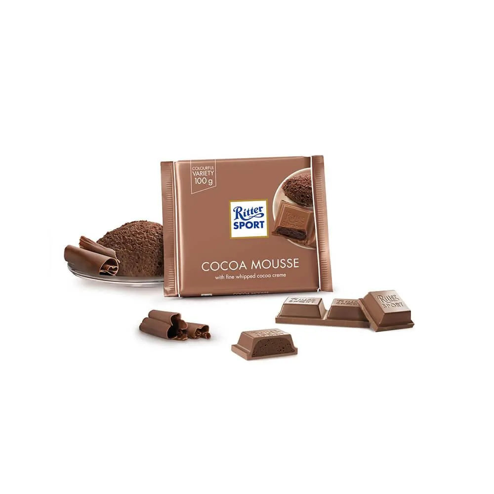 Ritter Sport Cocoa Mousse Chocolate Bars: 11-Piece Box