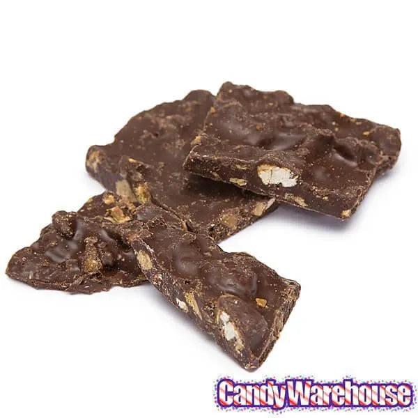 Roca Thins Buttercrunch Toffee Candy - Dark Chocolate Peg Bags: 8-Piece Case