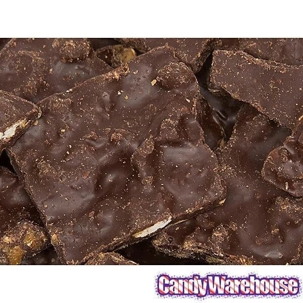 Roca Thins Buttercrunch Toffee Candy - Dark Chocolate Peg Bags: 8-Piece Case