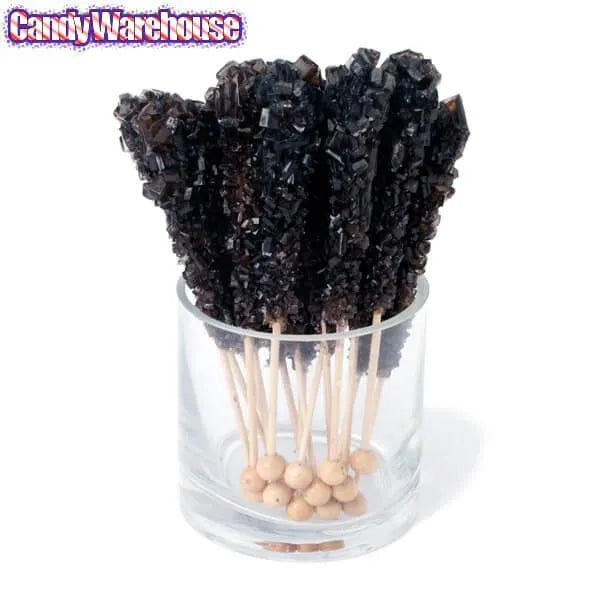 Rock Candy Crystal Sticks - Black: 120-Piece Case