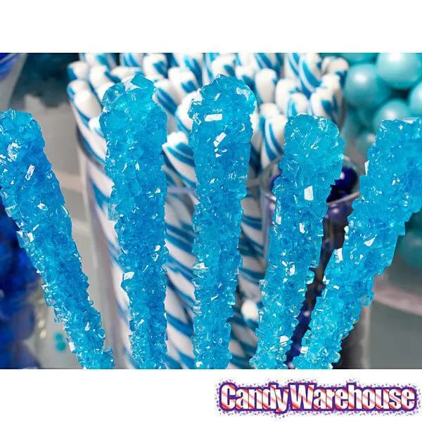 Rock Candy Crystal Sticks - Blue: 120-Piece Case