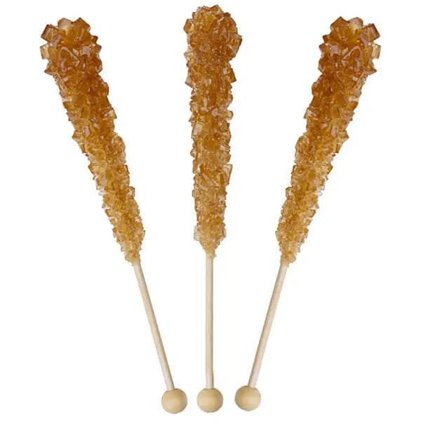 Rock Candy Crystal Sticks - Brown: 120-Piece Case