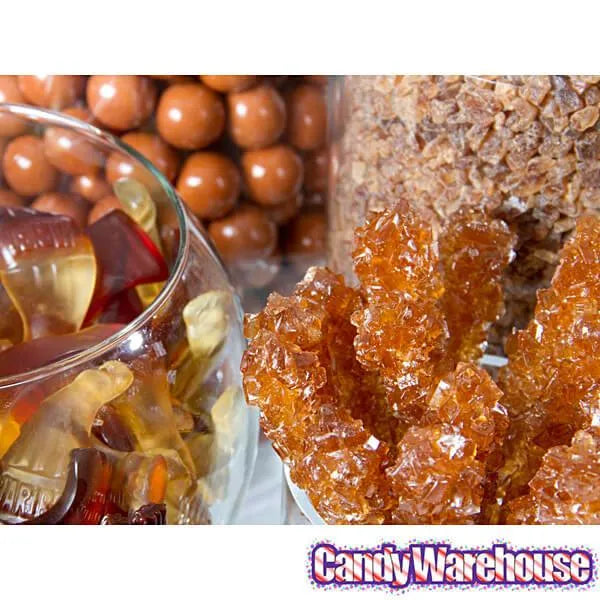 Rock Candy Crystal Sticks - Brown: 120-Piece Case