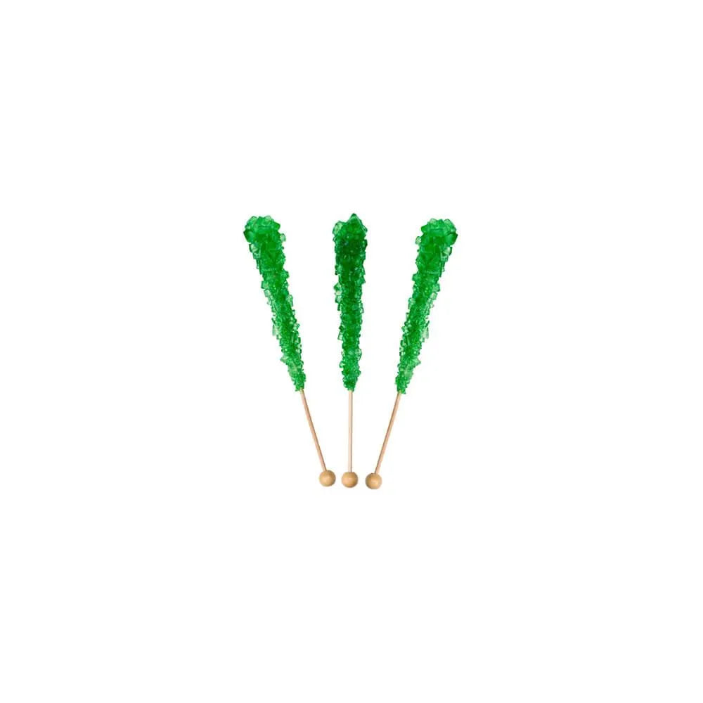 Rock Candy Crystal Sticks - Green: 120-Piece Case