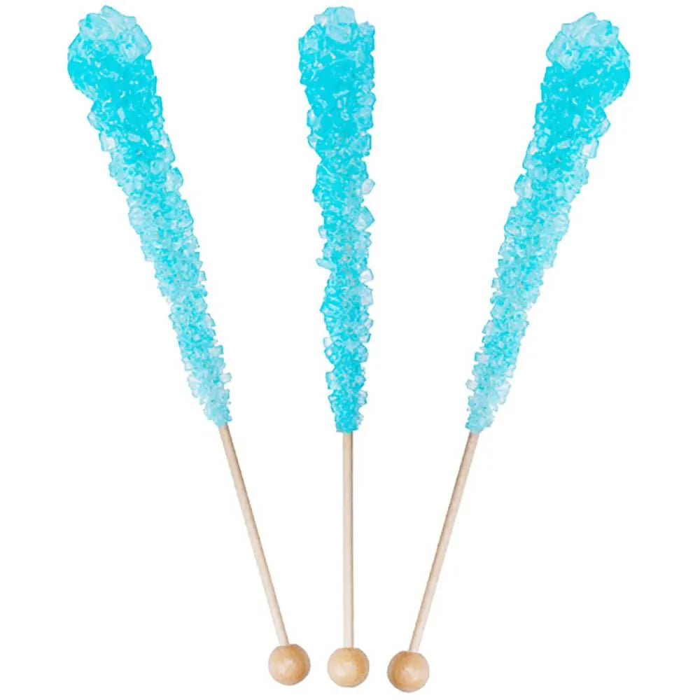 Rock Candy Crystal Sticks - Light Blue: 120-Piece Case