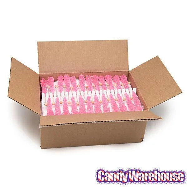 Rock Candy Crystal Sticks - Light Pink: 120-Piece Case