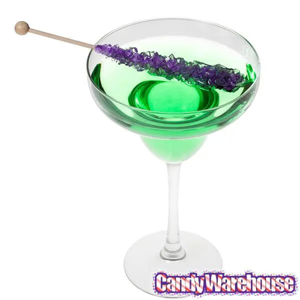 Rock Candy Crystal Sticks - Purple: 120-Piece Case