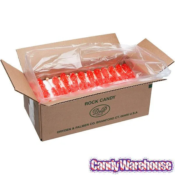 Rock Candy Crystal Sticks - Red: 120-Piece Case