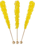 Rock Candy Crystal Sticks - Yellow: 120-Piece Case