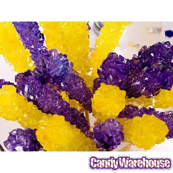 Rock Candy Crystal Sticks - Yellow: 120-Piece Case