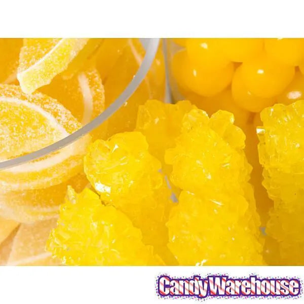 Rock Candy Crystal Sticks - Yellow: 120-Piece Case