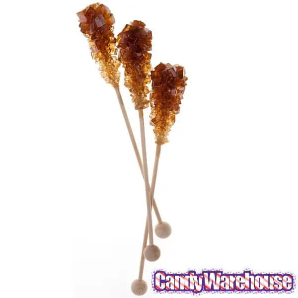 Rock Candy Swizzle Sticks - Amber: 72-Piece Box