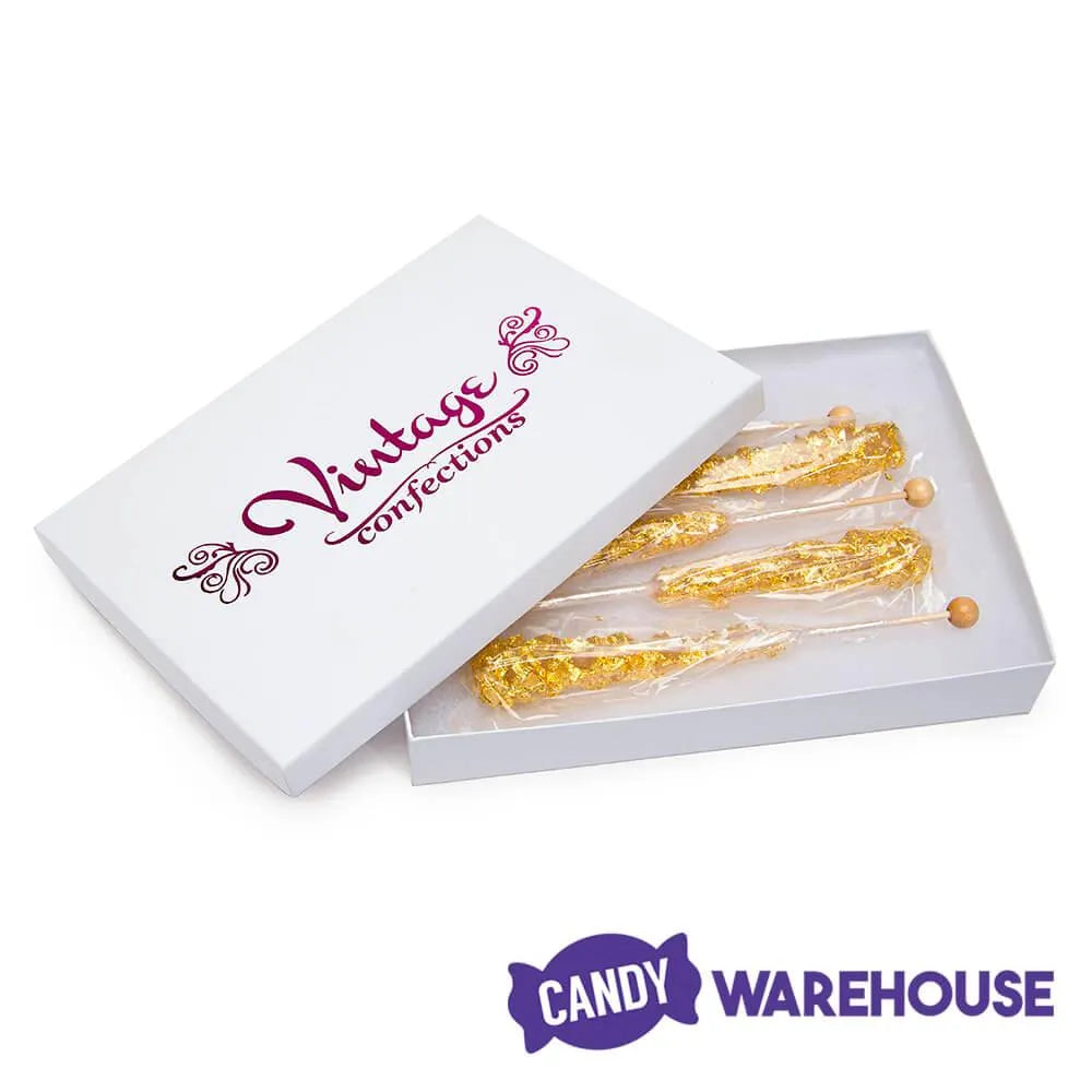 Rock Candy Swizzle Sticks - Gold: 5-Piece Gift Pack