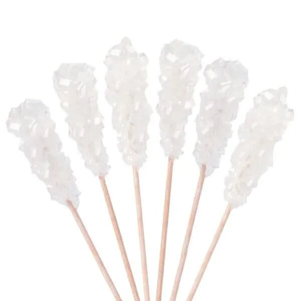 Rock Candy Swizzle Sticks - White - Unwrapped: 72-Piece Box