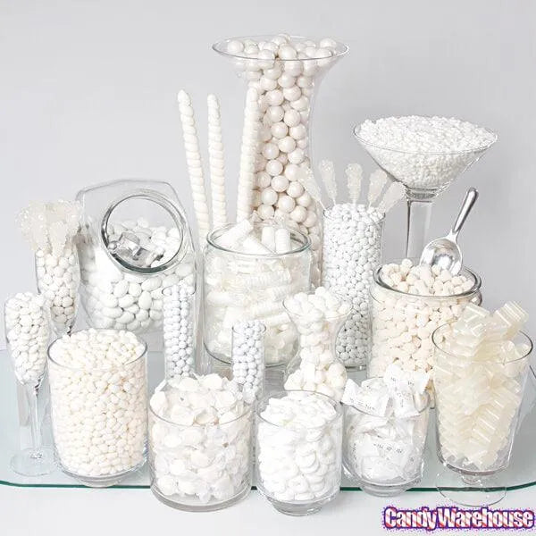 Rock Candy Swizzle Sticks - White - Unwrapped: 72-Piece Box