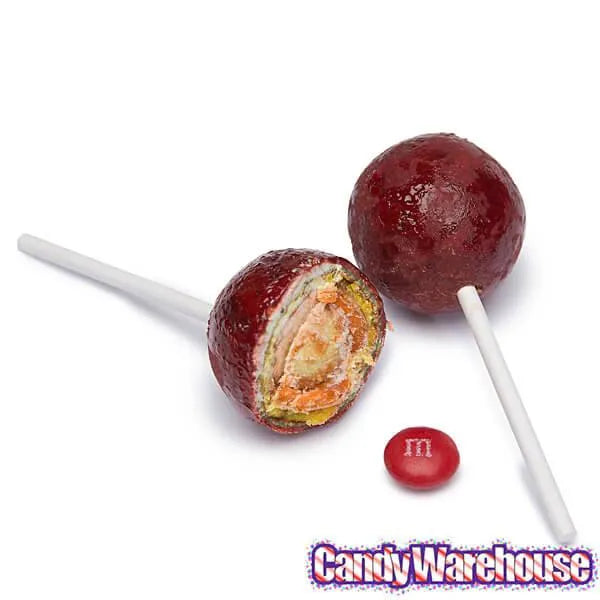 Rockaleta Gum Centered Chili Lollipops: 30-Piece Display