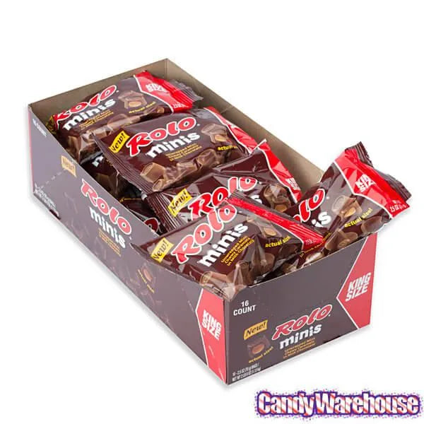 Rolo Minis Candy King Size Pouches: 16-Piece Box