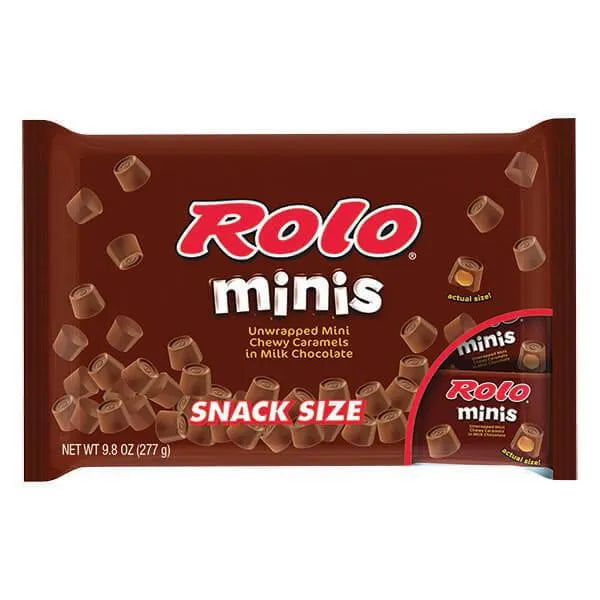 Rolo Minis Candy Snack Size Packs: 15-Piece Bag