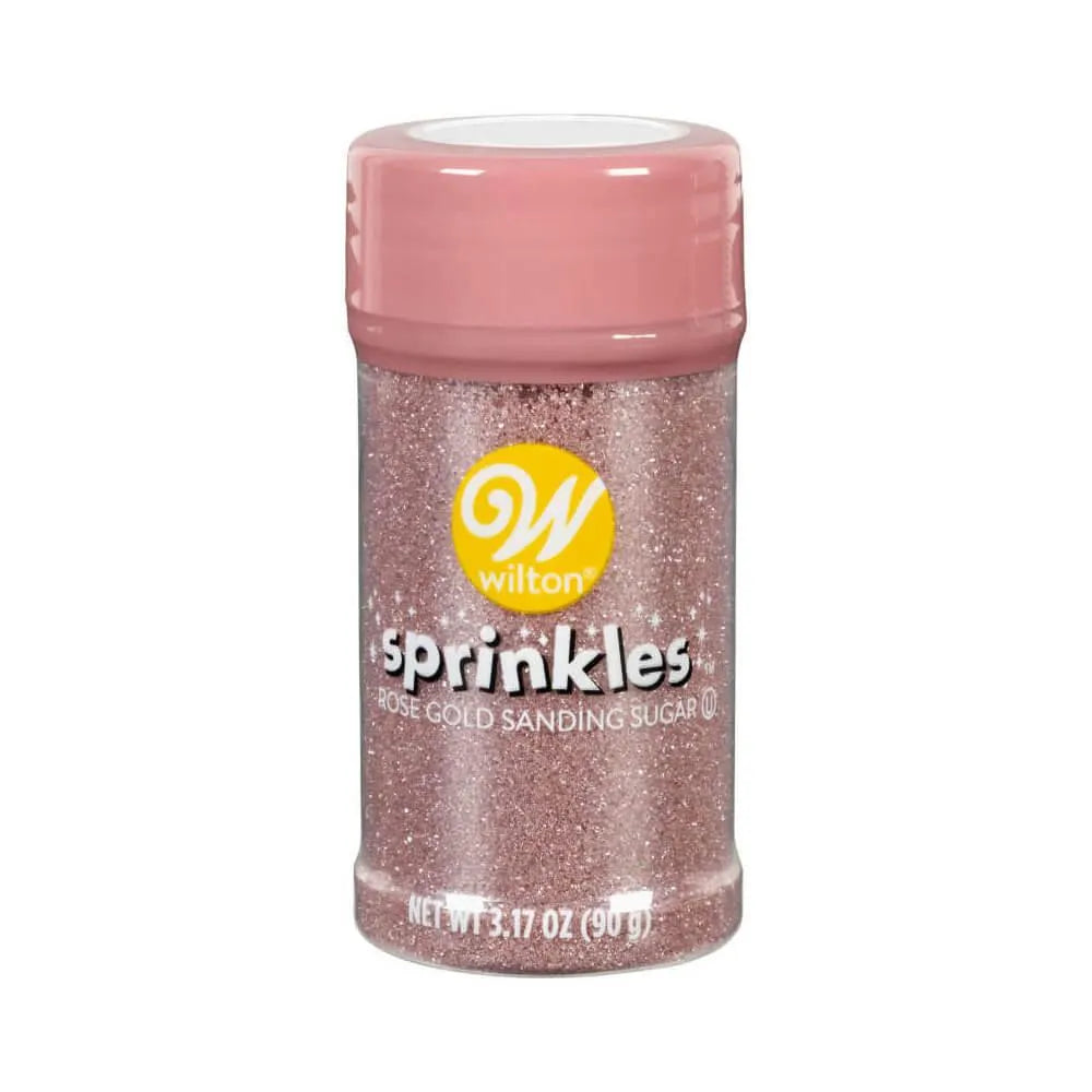 Rose Gold Sanding Sugar Sprinkles: 3-Ounce Bottle