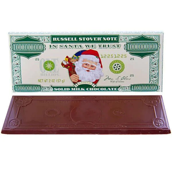 Russell Stover Billion Dollar Santa Chocolate Bars: 6-Piece Pack