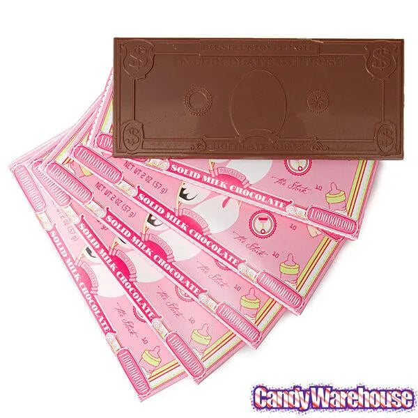 Russell Stover One in a Billion Dollar Chocolate Bars - Its A Girl: 18-Piece Box