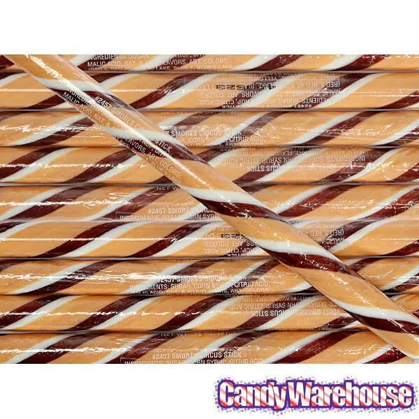 S'Mores Hard Candy Sticks: 100-Piece Box