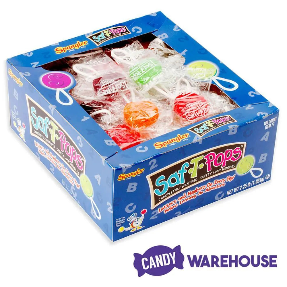 Saf-T-Pops Lollipops: 100-Piece Box